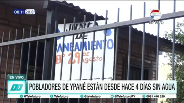 Pobladores de Ypané están hace 4 días sin agua potable