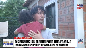 Familia sufre violento asalto en Areguá: “Nos robaron la tranquilidad de estar en nuestro hogar”