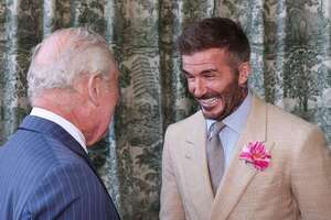 Beckham y el rey Carlos III inauguraron la Exposición de Flores de Chelsea - Gente - ABC Color