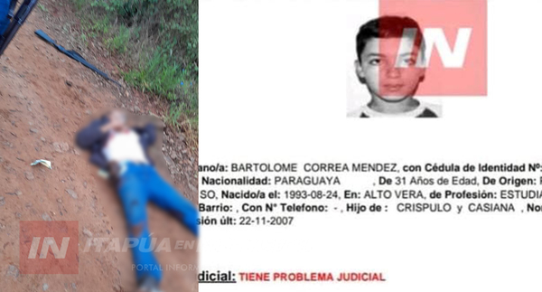 ENFRENTAMIENTO EN ALTO VERÁ TERMINA CON LA MUERTE DE PRESUNTO DELINCUENTE