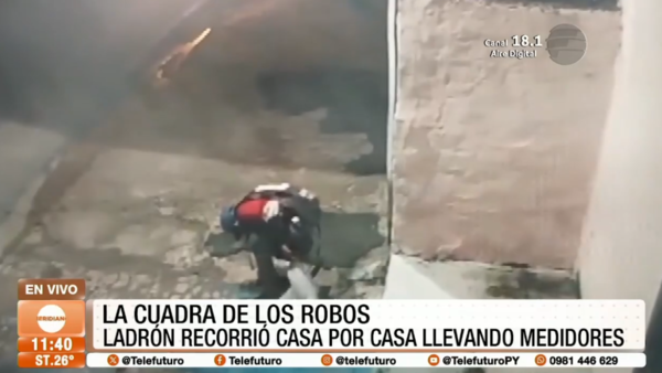 Robo masivo de medidores de agua en un barrio de San Lorenzo