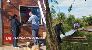 GOBERNACIÓN DE ITAPÚA BRINDA ASISTENCIA A FAMILIAS AFECTADAS POR EL TEMPORAL