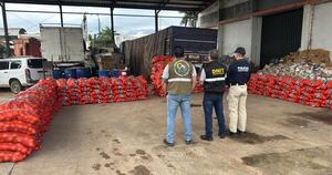 Diario HOY | Incautan casi 10 mil kilos de cebolla de contrabando que iban al Abasto