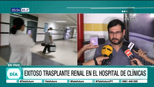 Exitoso trasplante renal en Clínicas