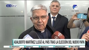Adalberto Martínez llegó al país tras elección del nuevo papa