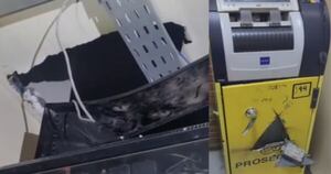 Diario HOY | Ladrones abrieron boquete y vaciaron cajero en supermercado de Luque