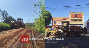 MAQUINARIA DEL MOPC REALIZA MEJORAS VIALES EN NUEVA ALBORADA