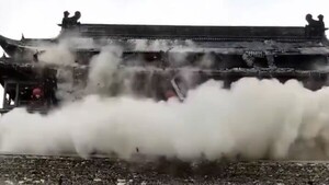 Video: Torre del Tambor de China colapsa dejando 650 años de antiguedad derrumbada