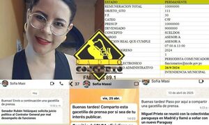 Sofía Masi hace trabajo político con salario municipal: pasa «gacetillas» de candidato y aliados de Prieto