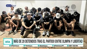 Más de 20 detenidos tras el partido entre Olimpia y Libertad