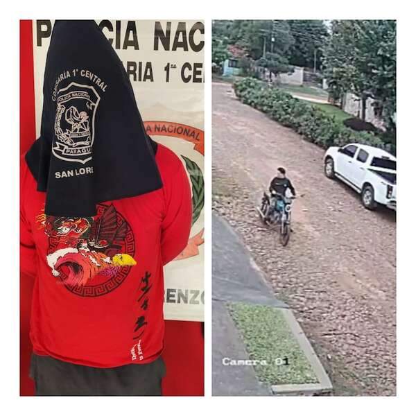 Vídeo: detienen a motochorro que intentó asaltar a adolescente y a su hermanita - Policiales - ABC Color