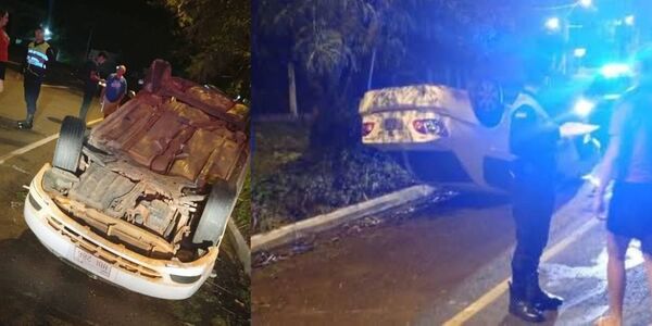 MUJER SUFRE ACCIDENTE AL INTENTAR ESQUIVAR A UN PERRO EN RUTA PY01