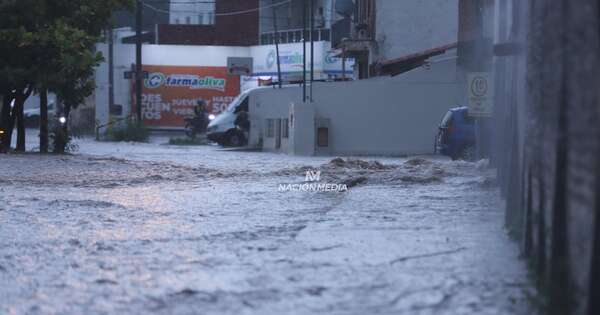 La Nación / Alertan sobre peligroso raudal en la avenida Bruno Guggiari y San Rafael