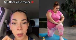 La Nación / Tiktoker dijo que “ser flaca es lo mejor” y terminó cancelada