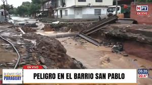 Vecinos del Barrio San Pablo piden la culminación de obras de desagüe pluvial