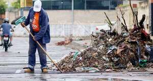 La Nación / Vecinos del barrio San Pablo denuncian que obra inconclusa genera inundación en la zona