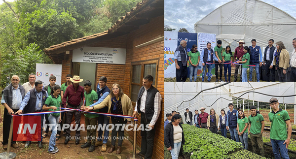 INVERNADERO Y LABORATORIO DE INCUBACIÓN EN EL CECTEC FORTALECE LA EDUCACIÓN AGRÍCOLA EN ITAPÚA