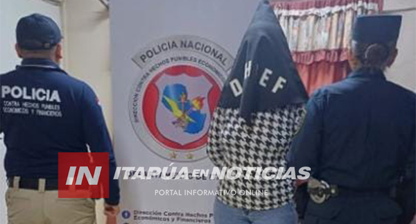 DETIENEN A MUJER EN ENCARNACIÓN POR PRESUNTA VINCULACIÓN A UN CASO DE ESTAFA
