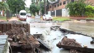 Vecinos de Trinidad critican lentitud en obras de desagüe pluvial en cuenca Santo Domingo - Nacionales - ABC Color