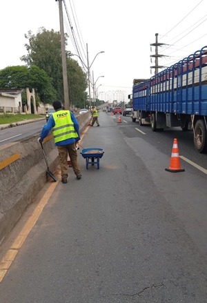 Refuerzan seguridad vial en viaductos de Santa Teresa y Mariscal López - 1000 Noticias