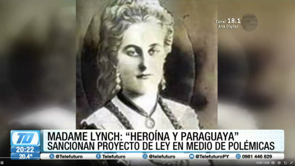 Madame Lynch es declarada paraguaya e irá al Panteón de los Héroes