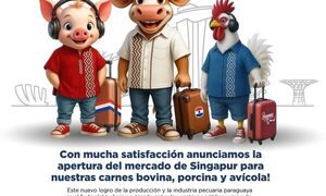 Carnes bovina, porcina y avícola paraguaya irán a Singapur