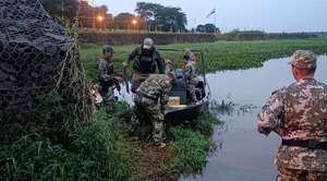 Operativo fluvial impide salida de droga hacia Brasil desde puerto clandestino
