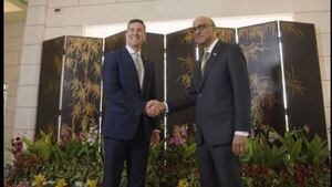 Singapur nombrará una orquídea en honor a Santi Peña y la primera dama