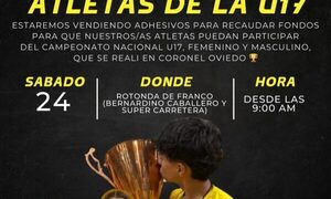 Venderán adhesivos para participar de Nacional U17