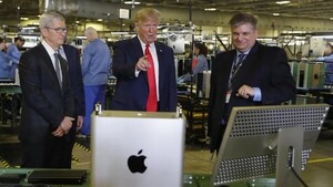 Trump amenaza a Apple con un arancel del 25% para sus iPhones si no fabrica en EEUU