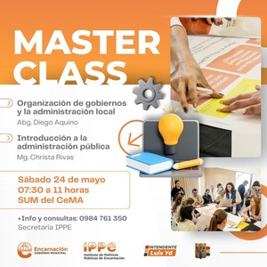 IPPE organiza Master Class sobre administración pública abierta a la ciudadanía