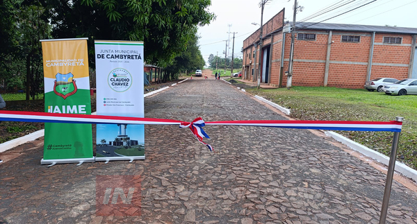 INAUGURAN PAVIMENTO EMPEDRADO EN EL BARRIO SAN ANTONIO DE ARROYO PORÃ