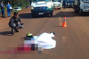 Joven motociclista muere al rozar contra un camión y caer al asfalto en Km 12 – Diario TNPRESS