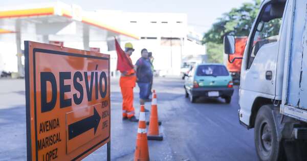 Diario HOY | Rigen nuevos desvíos sobre la Avda. Mariscal López
