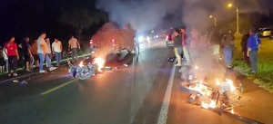 Choque entre motos deja dos muertos y dos niños heridos en San Pedro | Unicanal