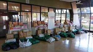 DNIT dona 2.000 kilos de alimentos incautados de contrabando en PJC