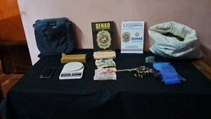 Imputan a mujer por tráfico de drogas tras hallazgo de más de 10 kilos de marihuana en Villa Hayes