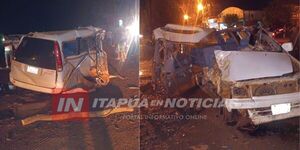 APARATOSO CHOQUE EN T. R. PEREIRA DEJÓ UN LESIONADO