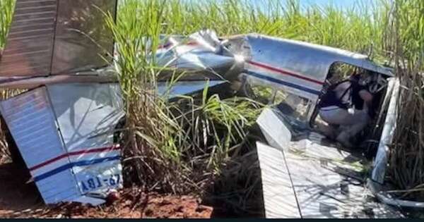 La Nación / Avioneta cayó por fallas, pero no hubo heridos