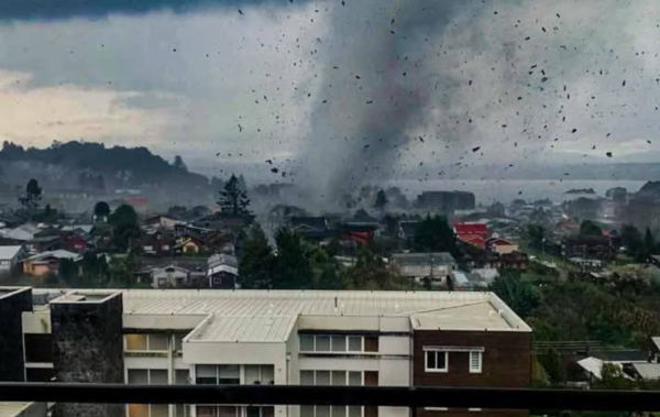 Tornado en Chile deja heridos y más de 200 viviendas afectadas