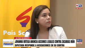 Johanna Ortega demandará a Javier Zacarías Irún por calumnia
