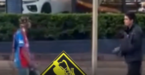 Limpiavidrios a machetazos en CDE