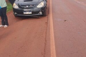 Violento choque en Raúl Peña