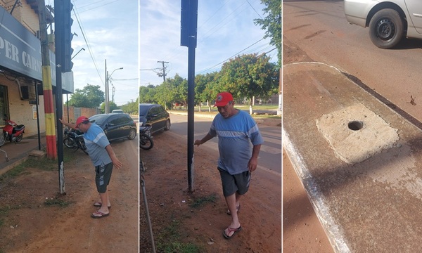 Esperan imágenes de cámaras privadas para identificar al conductor que destruyó dos semáforos - OviedoPress