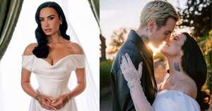 La Nación / Demi Lovato selló su historia de amor con Jutes en una boda íntima y elegante