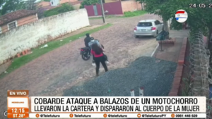 Cobarde ataque a balazos de un motochorro