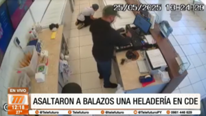 Asaltaron a balazos una heladería en Ciudad del Este