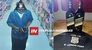LADRÓN CON “PALADAR FINO” FUE DETENIDO EN CAMBYRETÁ