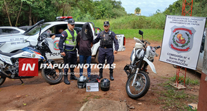 PRESUNTO LADRÓN DE CASCOS FUE DETENIDO EN ENCARNACIÓN