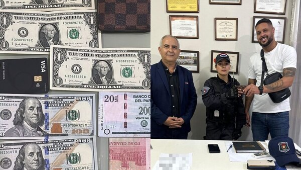 Una agente de PMT de Ciudad del Este encontró una billetera con dólares y buscó al dueño